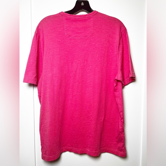 Tommy Bahama Men's Bali Beach Crew Short Sleeve Festival pink T-Shirt Medium - Picture 5 of 7